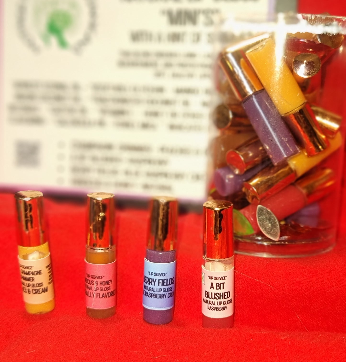 "Fresh Face" Lip Service - Natural Lip Gloss Mini's (10 ml)