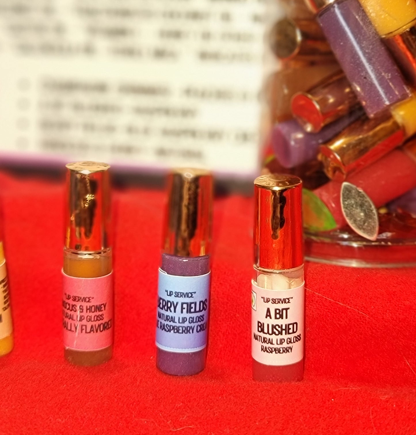 "Fresh Face" Lip Service - Natural Lip Gloss Mini's (10 ml)