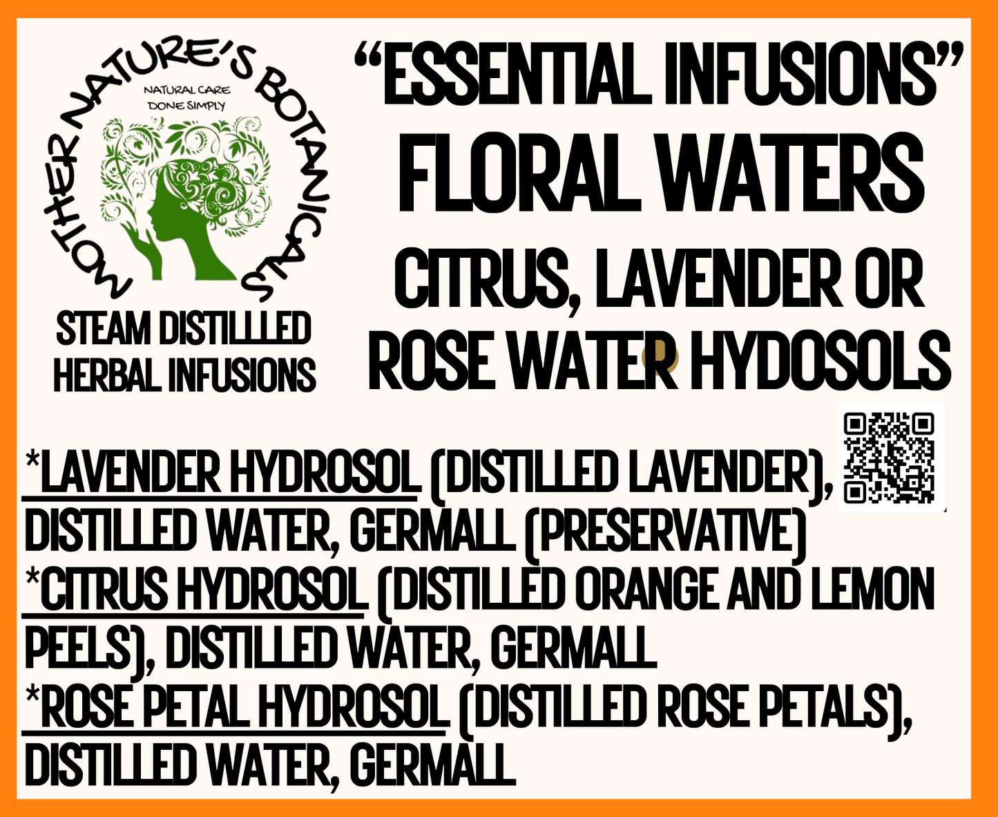 js "Floral Waters" 100% Pure Hydrosol Mist (body, face, hair and more) Rose Water or Lavender
