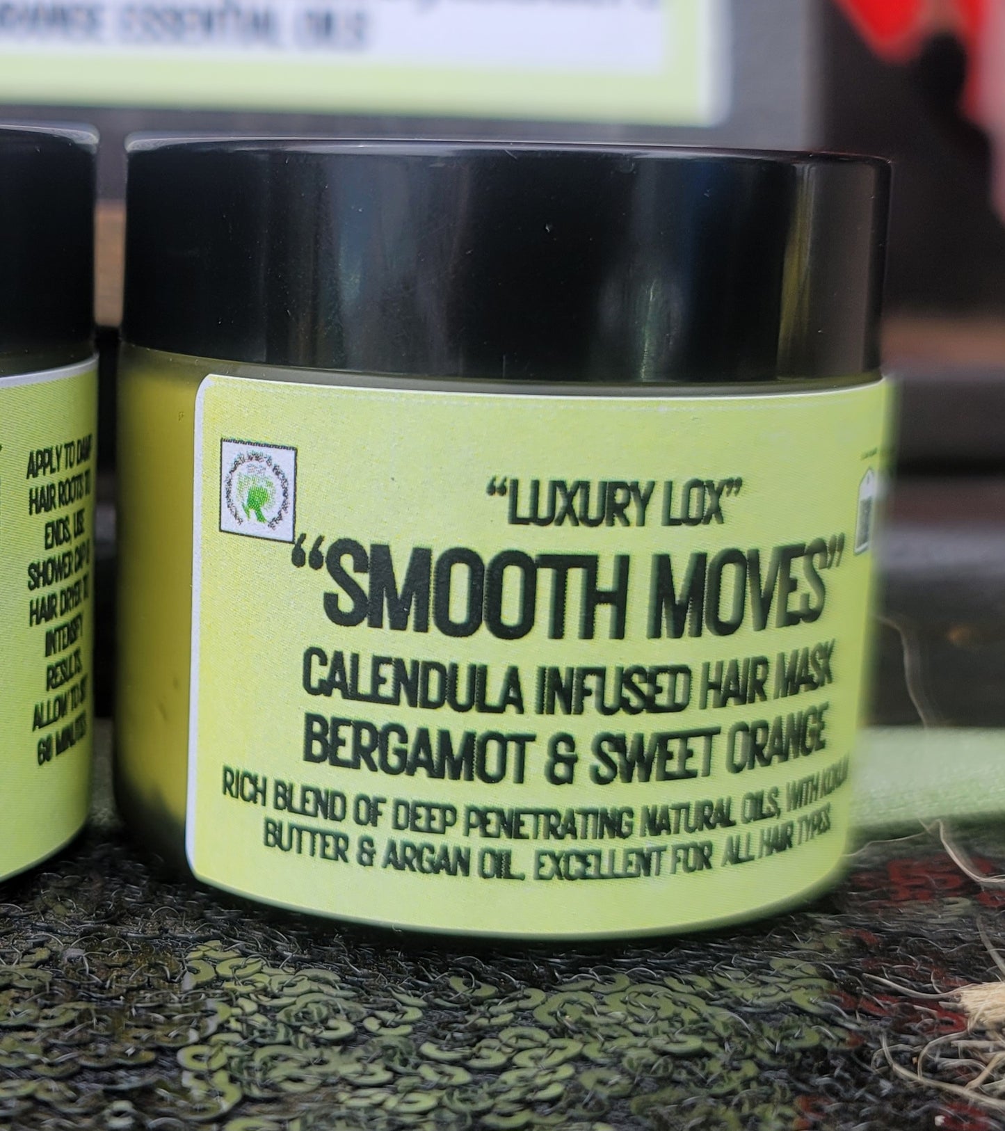 "LUXURY LOX"  "Smooth Moves" Calendula Infused Conditioning Hair Mask with Argan Oil