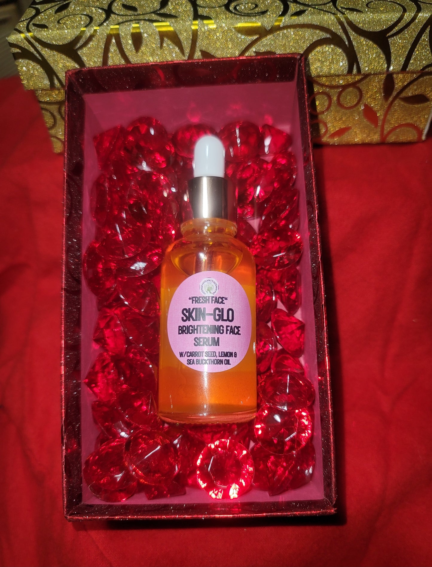 "Fresh Face" "SKIN-GLO" Daily Nourishing Face Serum with Carrot Seed & Sea Buckthorn Oil